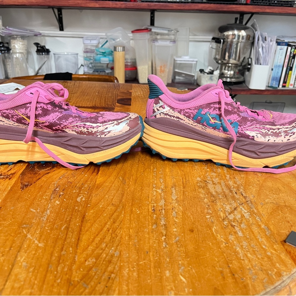 Hoka Women's Stinson Pink Running Shoes - Picture 5 of 5
